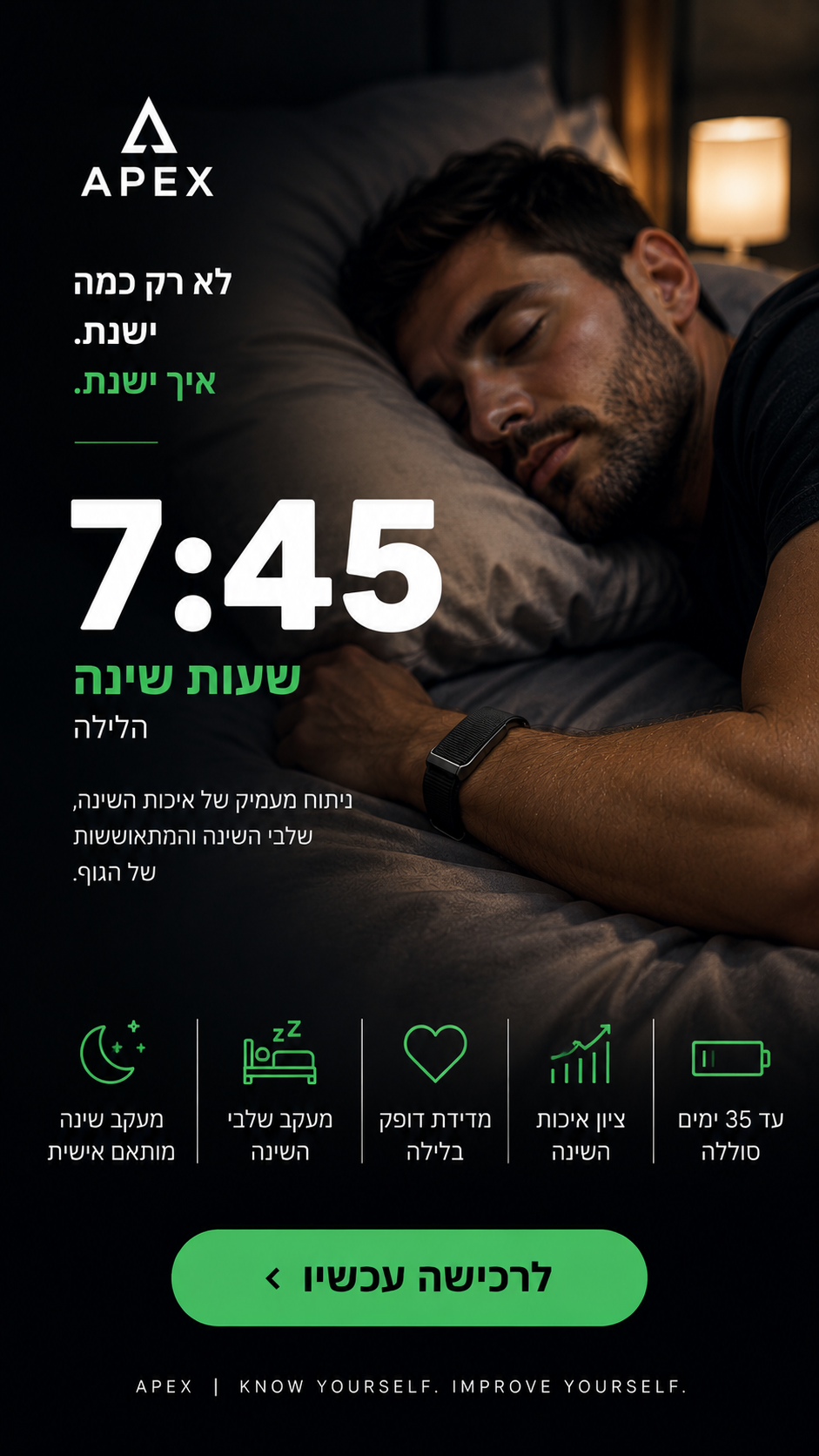 APEX Pulse | צמיד בריאות חכם